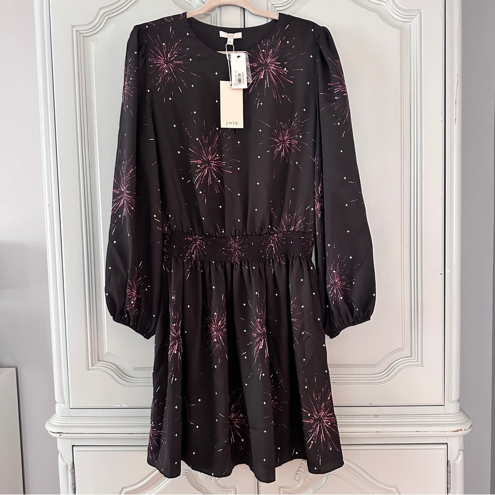 🔥 NWT JOIE Starburst Shimmer Ramla Keyhole Dress 🔥